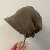 Rivet Ornament Slouchy Beret Solid Color Studded Beanie Newsboy Cap Short Brim Hat  Fashion Girls
