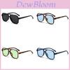 Nuovi Occhiali da Sole Aviator Oversize Stile Pilota con Lenti Blu per Sport all'Aperto e Moda