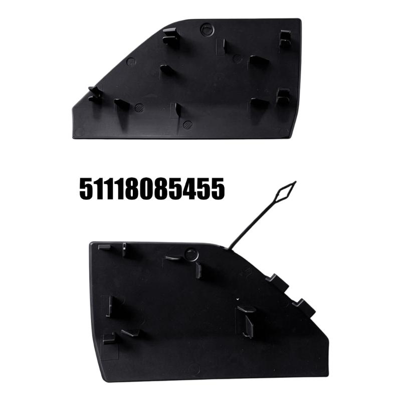 ABS Tow-Hook Opening Cover for G28 320Li, 51118085456 51118085455 Rear Mounting Clips and Retaining Tether for Front Bumper Trim Repair