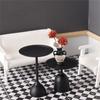 Black Iron Miniature Coffee Table 1/12 Miniature Scene Display End Table Simulation Furniture For Dollhouses Collector