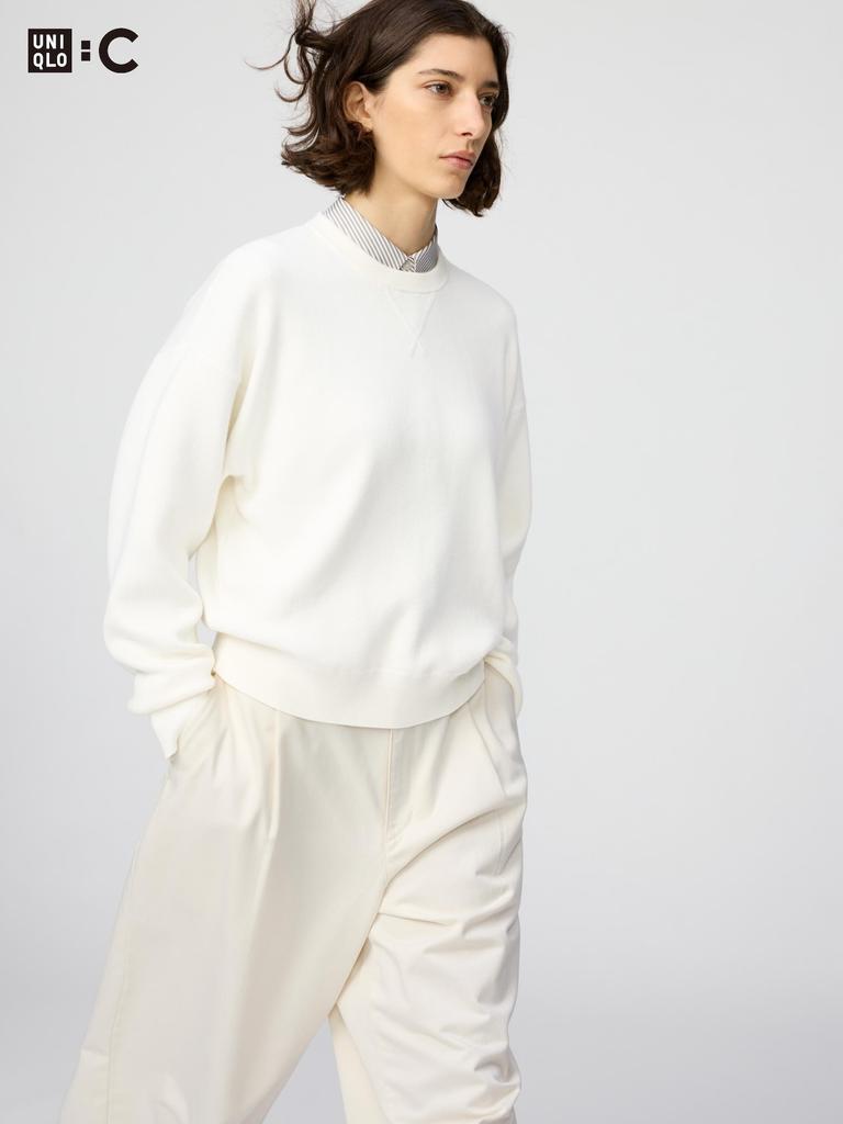 Uniqlo Smooth Cotton Crewneck Sweater