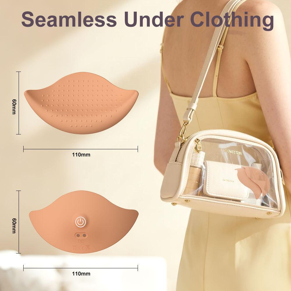 Wireless Remote Control Wearable Nipple Stimulator, Vibrating Breast Massager for Foreplay and Intimate Pleasure