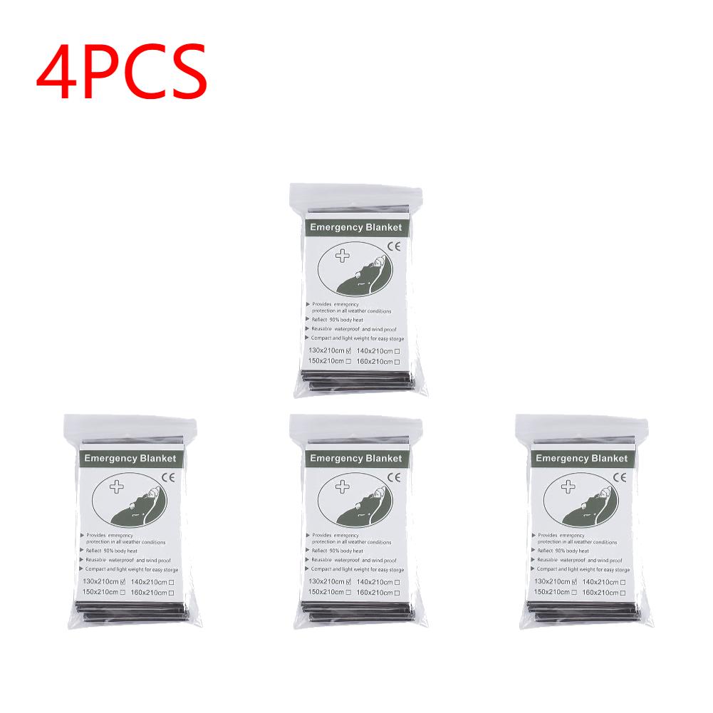 1-20PCS Emergency Blanket Outdoor Hiking Camping Survival First Aid Windproof Insulation Lifesaving Foil Thermal Rescue Blanket