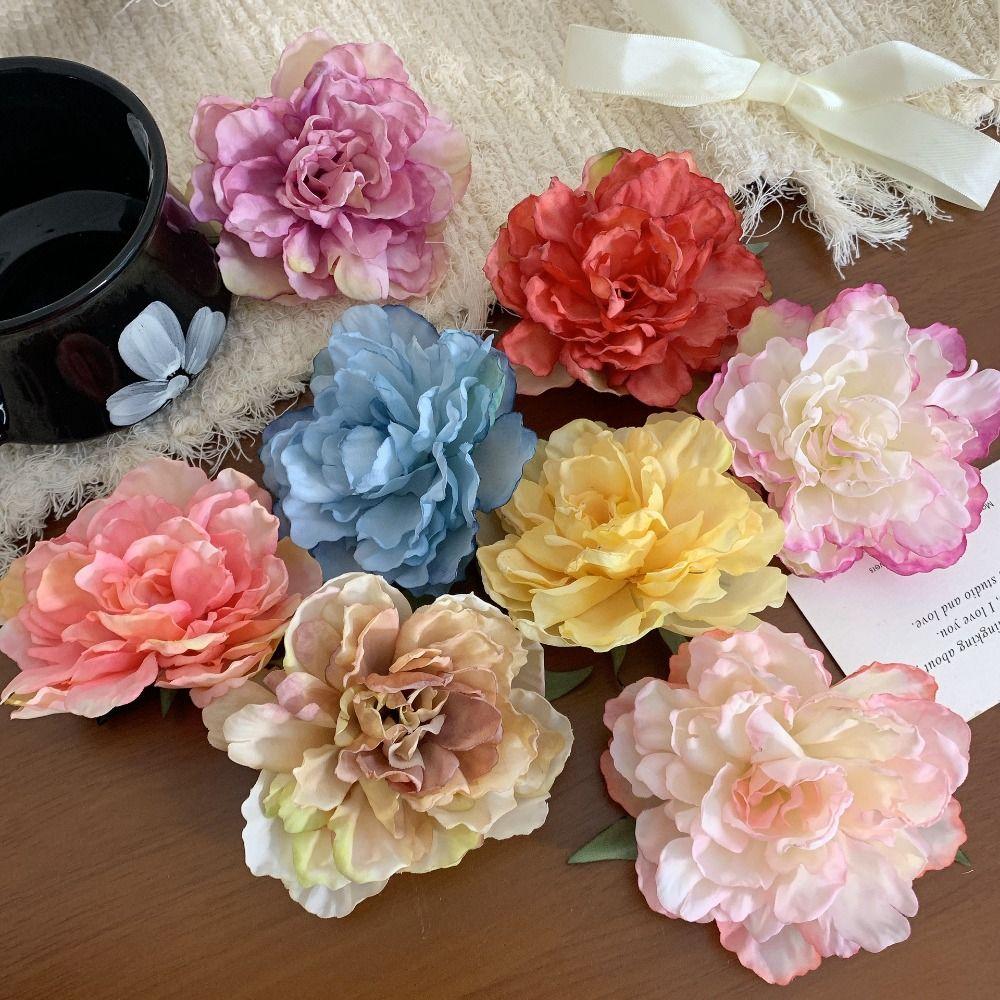 Korean Style Rose Hairpin Bohemian Style Girl Hair Clip Sweet Simulation Flower Hair Clip  Summer