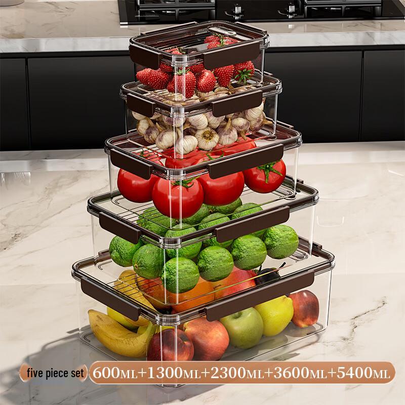 Refrigerator Food Storage Container Set 5-Piece Set