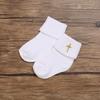 0-2 Years Old Boys and Girls Short Socks Soft Cotton Baby Socks Newborn White Baptism Infant Daily Kindergarten Wear