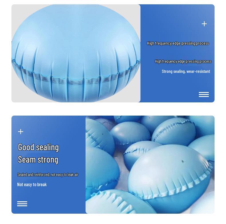 Oversized Cold-Resistant PVC Inflatable Pool Float Mat & Winter Cover Pillow