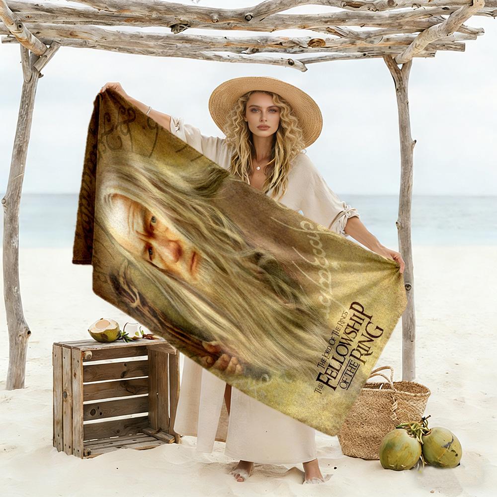 Lord Rings Beach Towel Quick-Dry Soft Microfiber Comfortable Lightweight