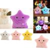 Luminous Glowing Led Colorful Stars Cushion Plush Toy Pillow For Kids' Rooms