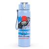 1PC Red Crowned Crane Art 750ml Color Plastic Sports Water Bottle Leakproof Flip Straw Lid Suitable for Sports Office Home Use