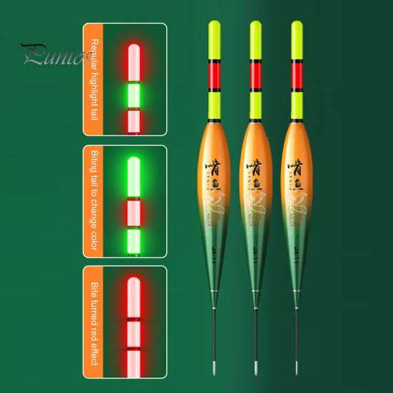 1 Set LED Lighted Fishing Float High Visibility Waterproof Long Casting Light-up Buoy Bobber Float Saltwater Freshwater Carp Fishing Accessories