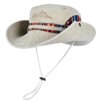 Summer Panama Bucket Hat Men Women 2026 Embroidered Bob Cap Outdoor Wide Brim Beach Sun Hat Vintage Fisherman Hats Visor Cap