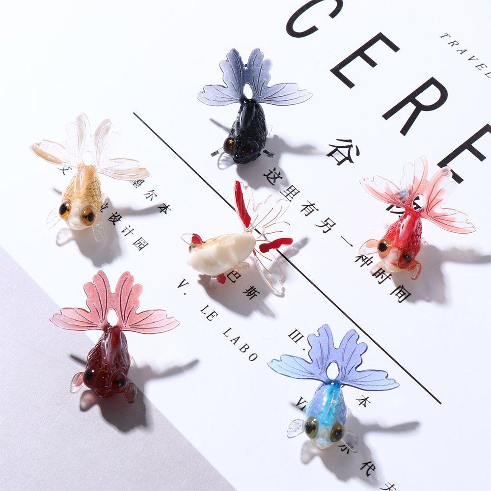 Creative Acrylic Mini Goldfish Ornament Figurines Decoration Miniature