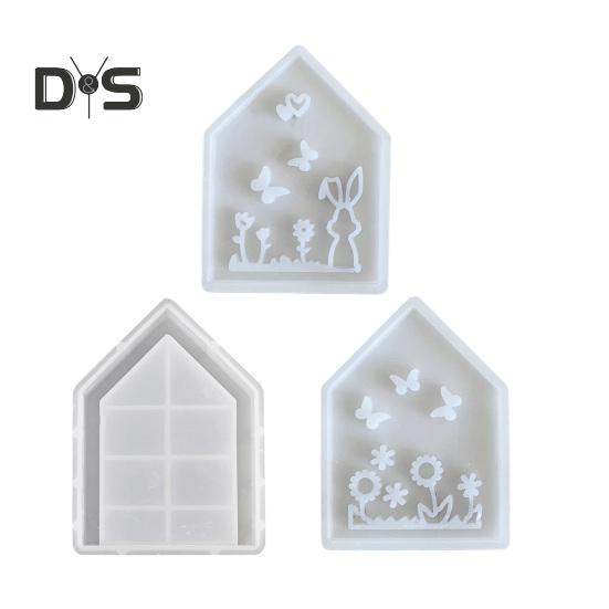 

3 шт./набор форм для пасхального кролика, сделай сам, поделки, цветок, кролик, украшение, форма для изготовления подсвечника, украшение, эпоксидная смола, литье, силиконовая форма 1 Set