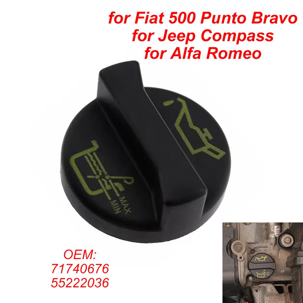 71740676 for Fiat 500 Punto Bravo for Jeep Compass for Alfa Romeo Car Engine Oil Filler Cap Cover