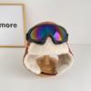 Cute Ski Cap with Glasses Goggles Plush Pilot Hat Fashion Ear Protection Hats  Streetwear