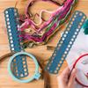 3pcs Embroidery Floss Organizer PC 37-Hole Cross Stitch Row Line Board Cross Stitch Thread Holder for Sewing Needlework Knitting
