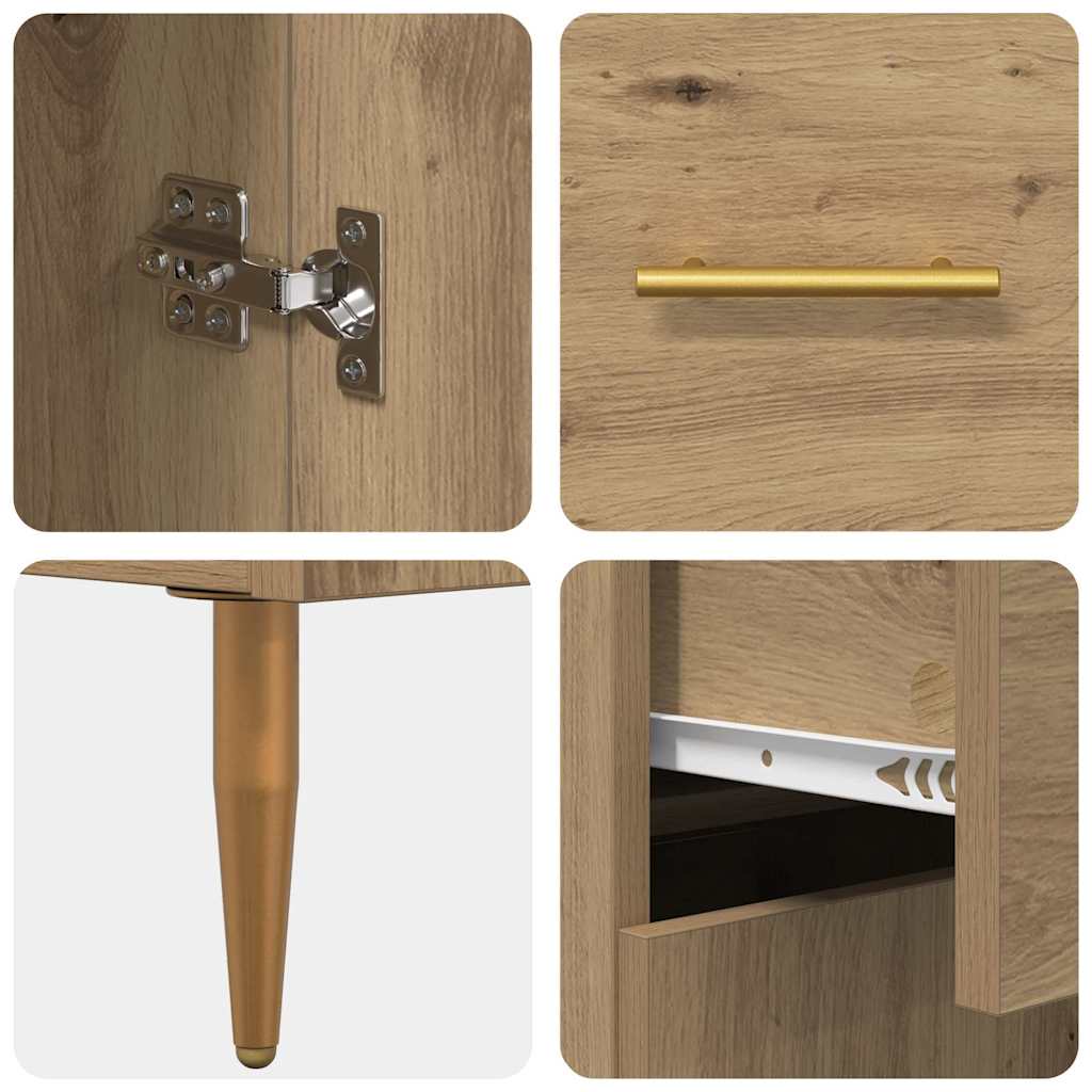 Highboard Artisan Oak 69.5 x 34 x 180 cm Particleboard