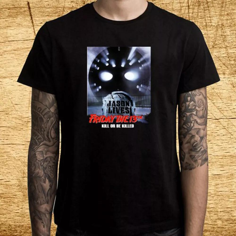 Friday The 13th Classic Horror Movie Men s Black Size S-5XL 2XL