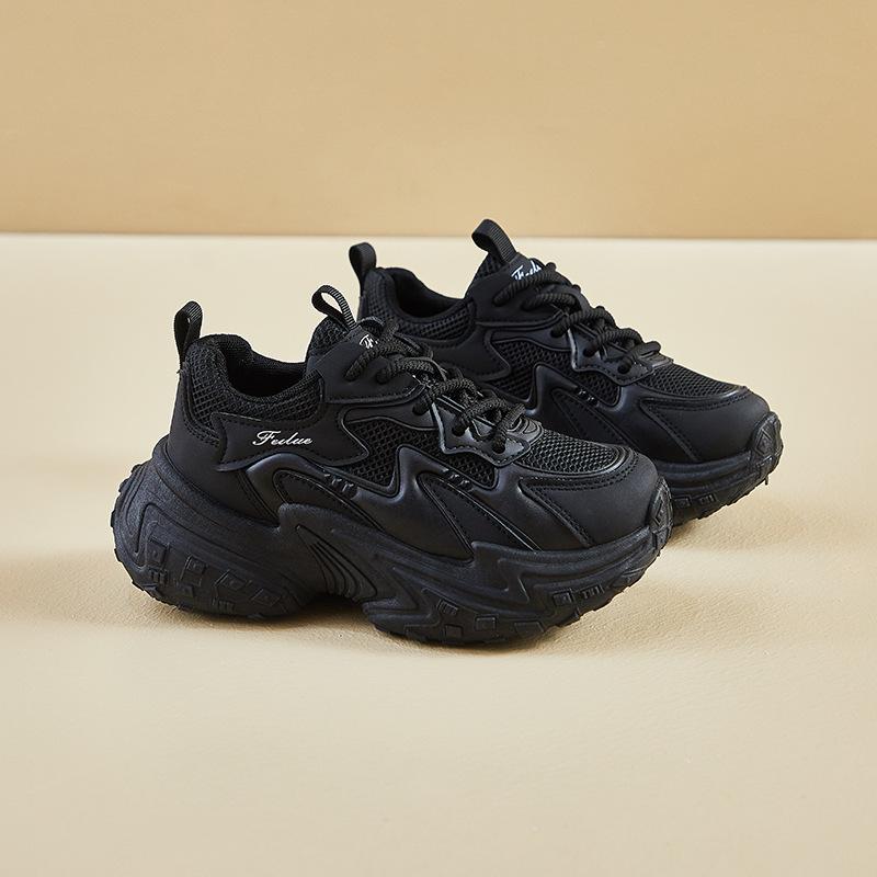 

Массивные кроссовки для женщин, папины кроссовки на платформе, на шнуровке, модные, удобные, повседневные кроссовки для ходьбы, женские, легкие, спортивные, кроссовки для бега 40 чёрный