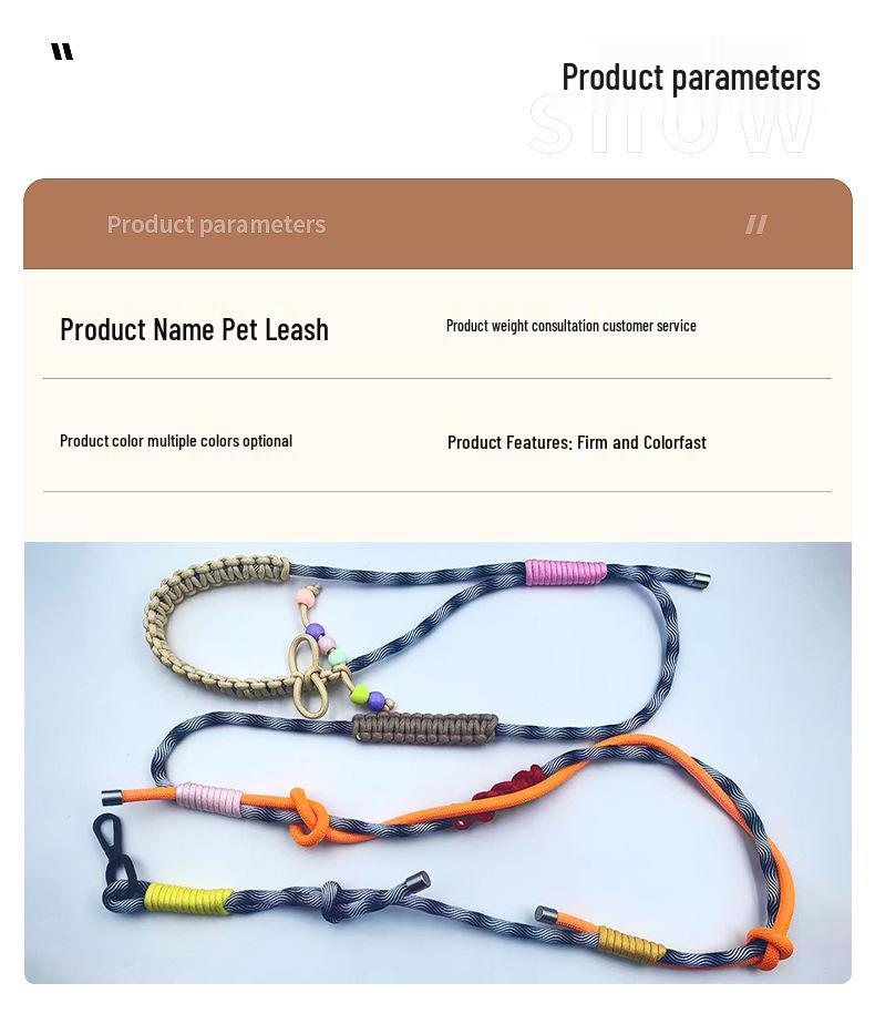 Pet Leash for Dogs and Cats - Multiple Colors Available