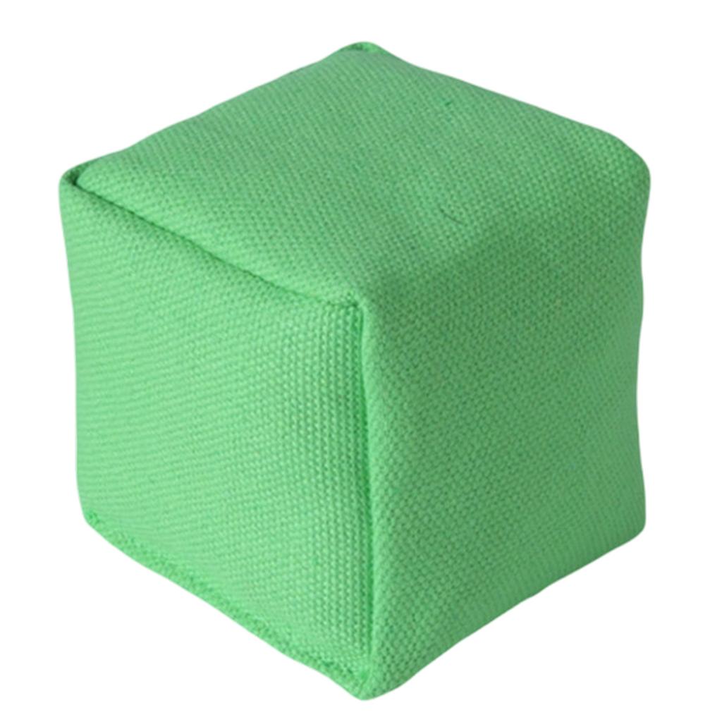 Canvas Square Bean Bag for Kids Soft Fabric Tossing Toy Durable Cube Shape for Indoor Outdoor Play Activities