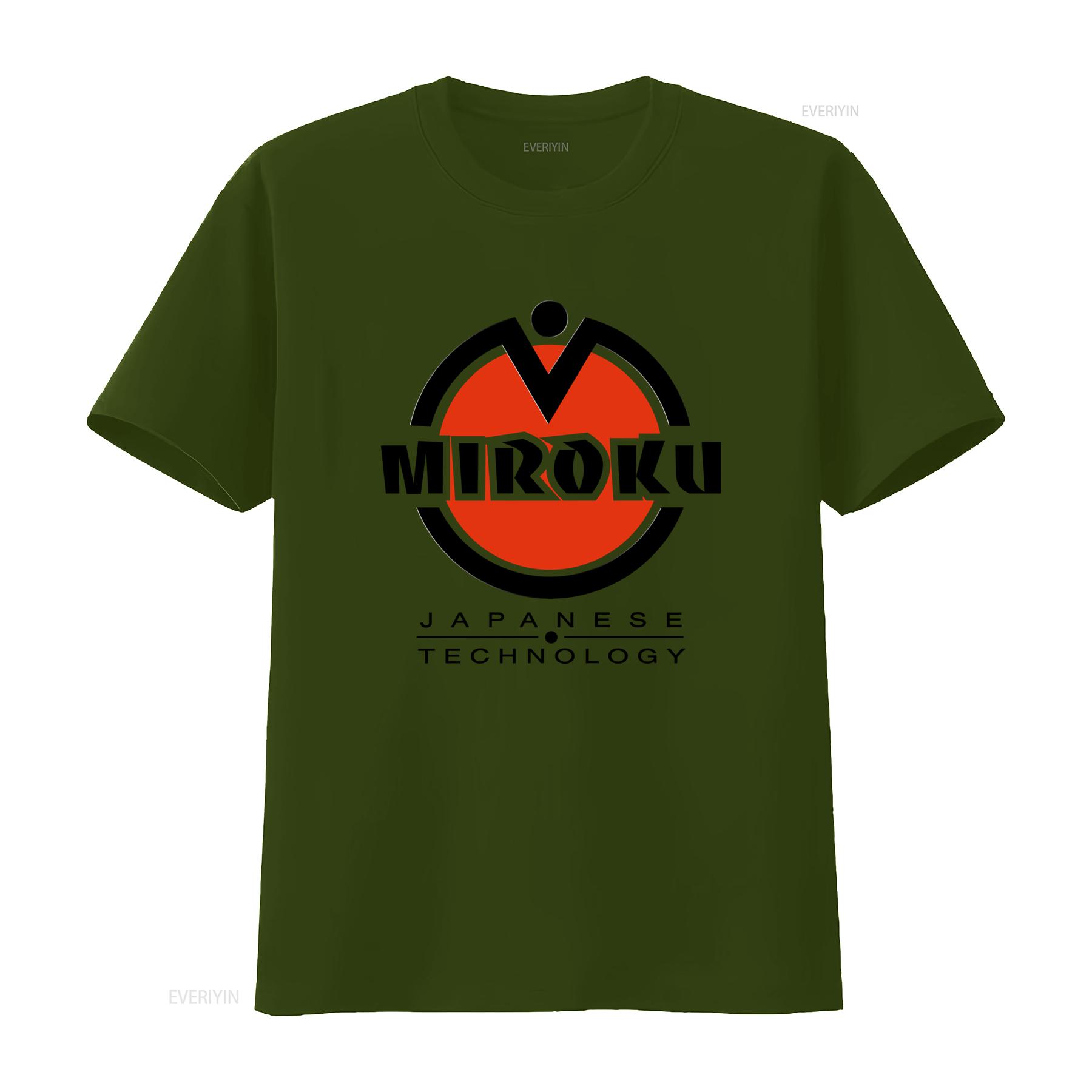 

Miroku Japanese Technology Logo Mens White T Shirt Size S 5XL vintage Washed Stylish Top For Everyday Wear Stretched Unisex 4XL