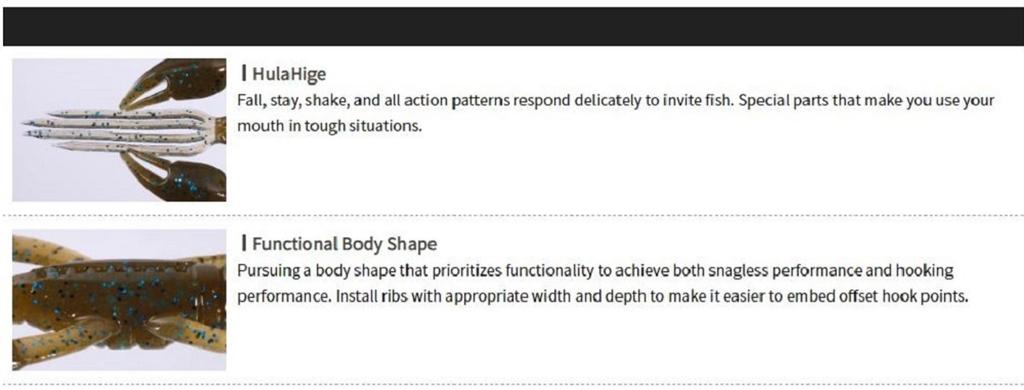 OSP Soft Lure Dolive Craw SW 3 Inches W-086 (0640)