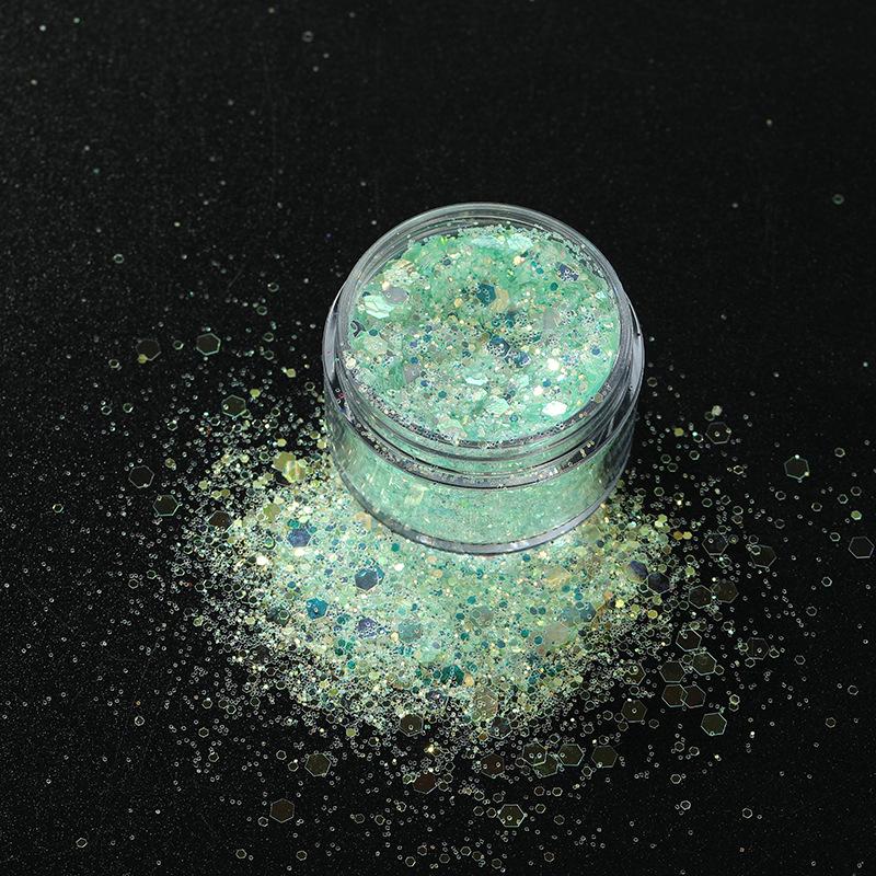 Colorful Mermaid Glitter Eyeshadow Loose Powder - DIY Handmade Laser Sequins