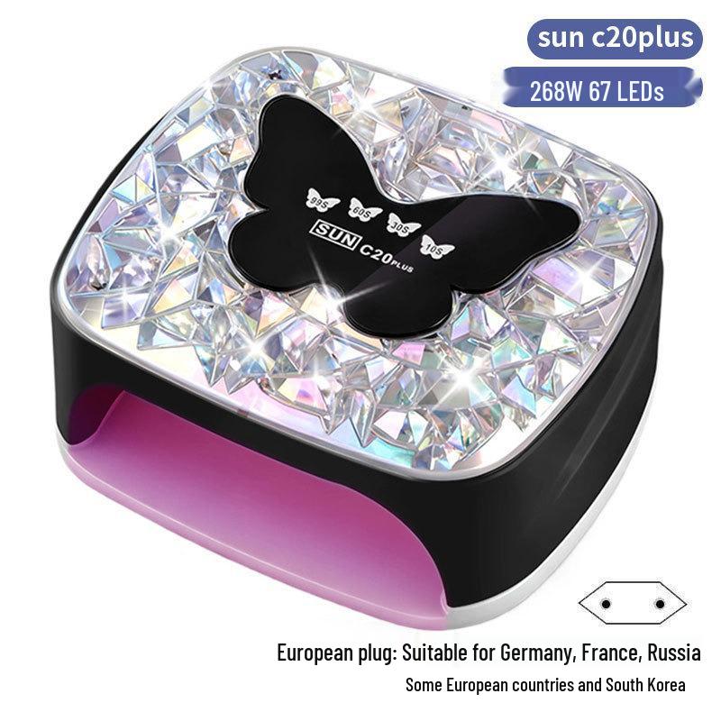 256W High Power UV/LED Dual Light Nail Curing Lamp
