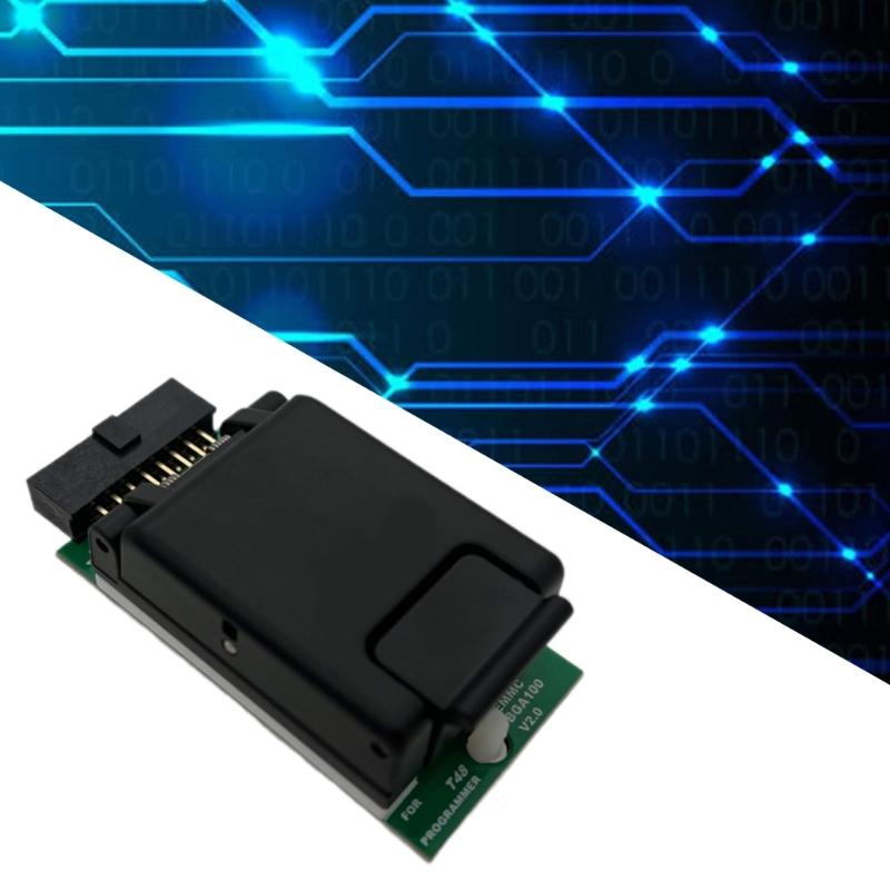 EMMC BGA100 Adapter Socket for T48 Programmer V2.0 Double Head Probe Socket Adapter For Circuit Programming Enthusiasts