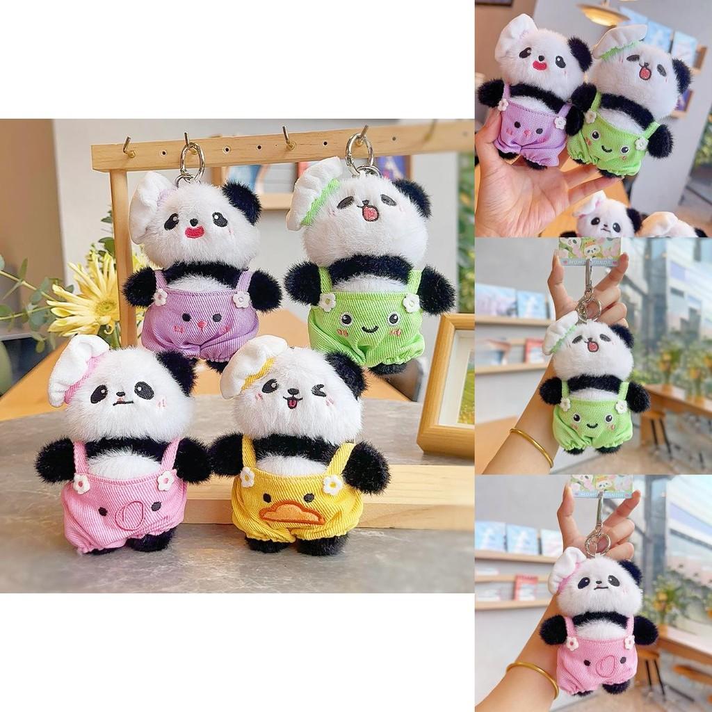 Chef Panda Plush Keychain With Cartoon Design For Kids And Gift Giving