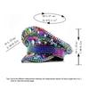 Cappello Punk Colorato Paillettes Strass per Festa Festival Compleanno Matrimonio Sposa Cappello Festa Musicale Cappello da Palco Uomo Donna Cappello da Capitano