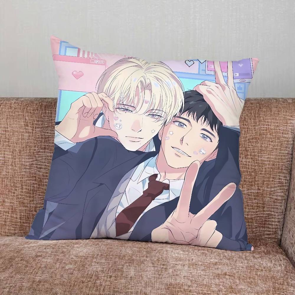 

Comics BBacklight BL Pillow Case For Home Bedroom Car Office Decoration Living Room Sofa Cushion Cover Suitable 30x30cm 12x12in