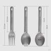 1pc Titanium Spoon/Spork/Fork Light Weight Camping Tableware Accessories