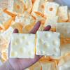 Cheese Ball Crust Squeeze Toy Stress Relief Cheese Cube Fidget Toy Simulated Cheese Sensory Toy Stress Ball Hand Exercise Toy
