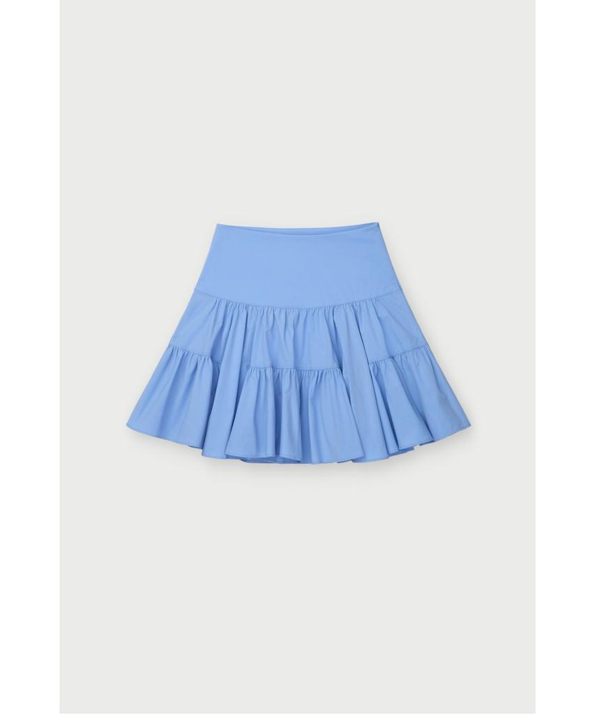 IROWOMEN Niciaspe Shirred Ruffle Skirt Iokam26103Bul