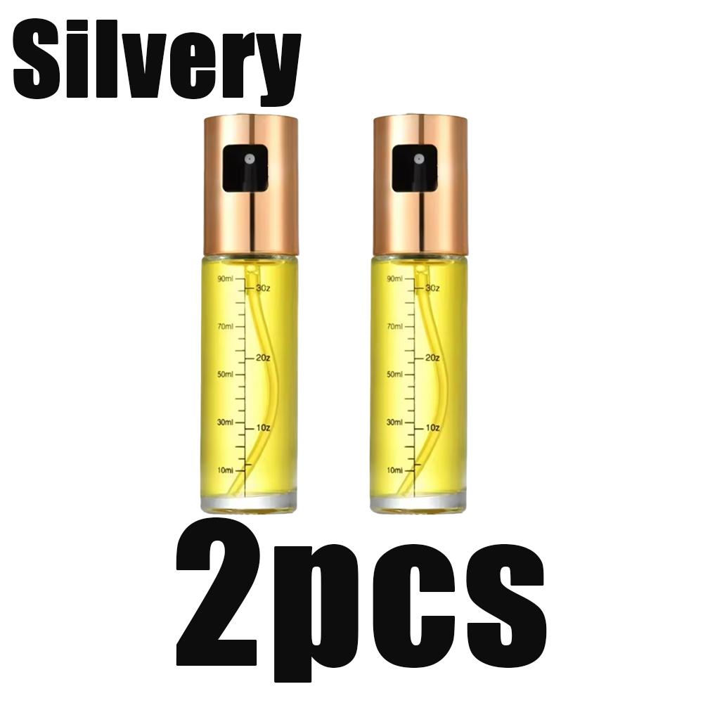 1/2pcs Glass Oil Sprayer Condiment Bottle Vinegar Bottle Leak-Proof For Barbecue And Air Fryer Seasoning Condiment Spray Bottle