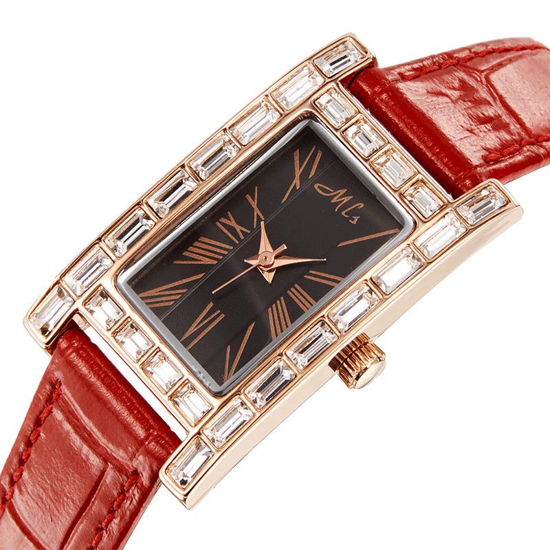 Ladies Small Exquisite Watch Women, Wind White Light Luxury Niche Women'S Watch Small Dial Women'S Rectangular Watch Retro