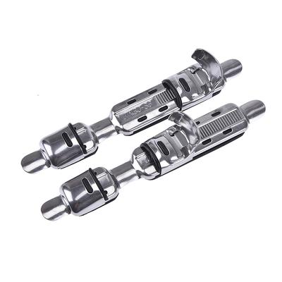 2Pcs Stainless Steel Fishing Rods Wheel Seat Pole Deck Rods Clip Reel Fitted