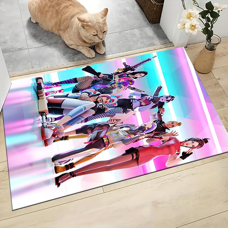 Futuristic Heroes Carpet Rug Soft Washable Antislip Home Living Room Sofa Mats Personalized Christmas Rug