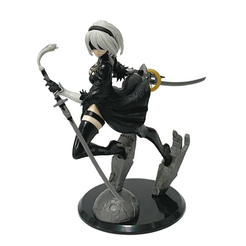 Nier Automata 2b Pvc Action Figure With Assembly For Collection Display