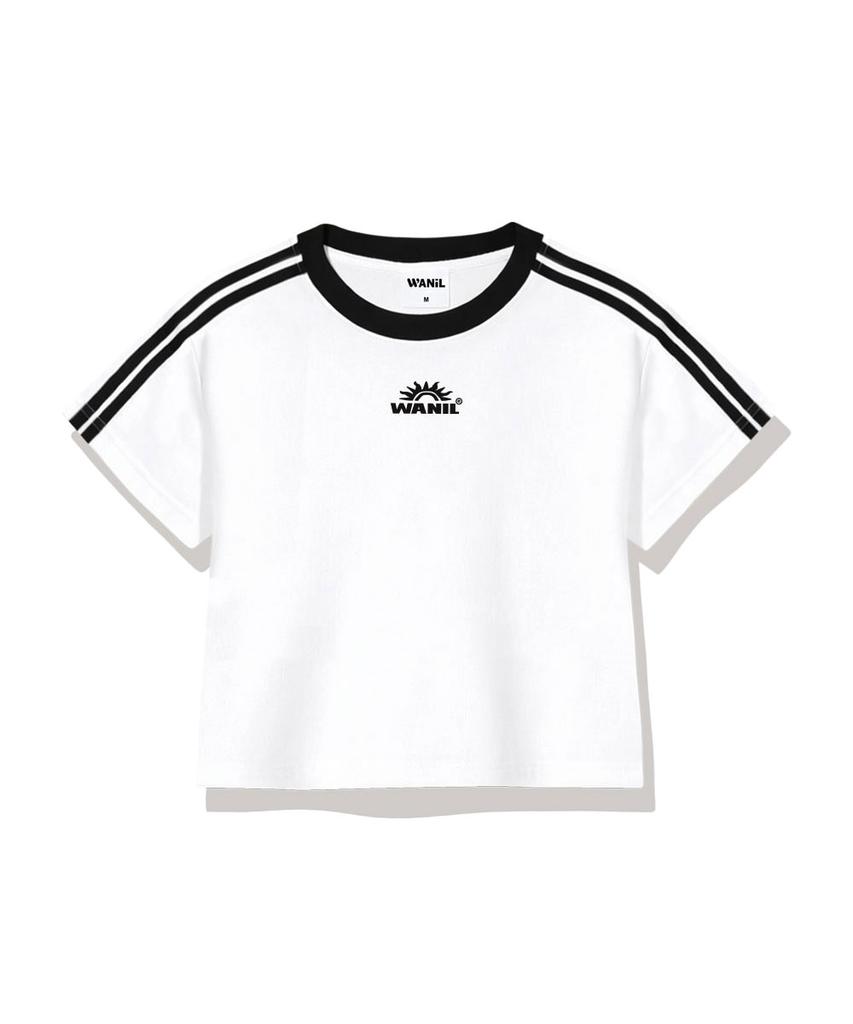 Wenil Sun Logo Semi-Crop Track Short Sleeve T-Shirt 6 Colors [Wase_6002]