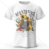 90s Retro Printed 100% Cotton T-Shirt, Breathable Round Neck Short Sleeve Tee, Unisex Casual Wear
