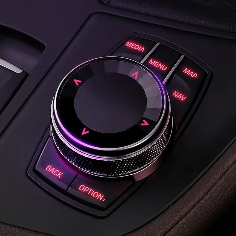 1Pc Multi Media Car Multimedia Button Knob Crystal Cover Trim For BMW 1 3 5 6 7 Series F20 F21 F06 F12 F07 F11 F18 F25 F26 X3 X4