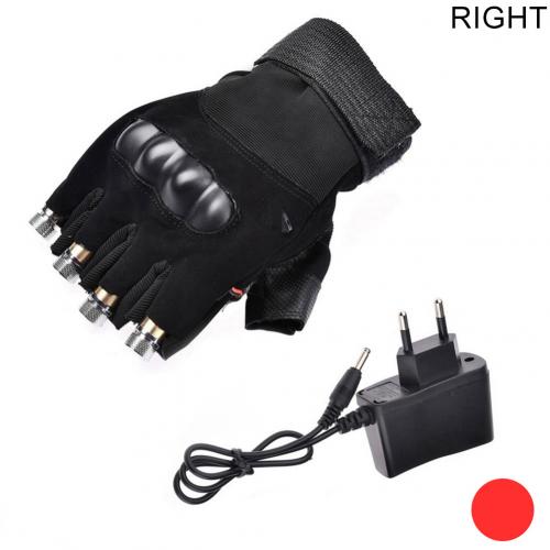 1 bucată bărbați femei brățară strălucitoare roșu/verde mănușă cu lumină laser cu led spectacol de scenă de dans DJ club prop petrecere mănușă cu laser