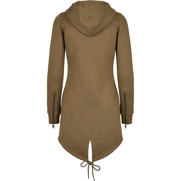 Sweatshirt à capuche - Urban Classics - Femme - Vert olive - Manches longues - Poche kangourou