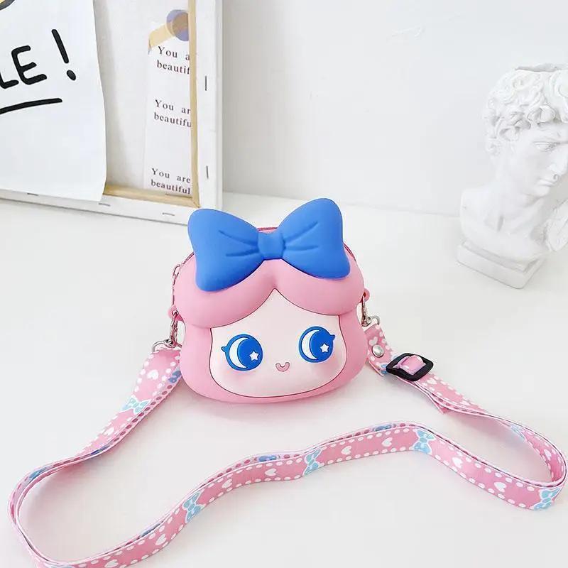 Wallet Cute Cute Kawaii Princess Crossbody Bag Silicone Coin Purse Waterproof Shoulder Bag Cartoon Wallet For Teen Girls Women