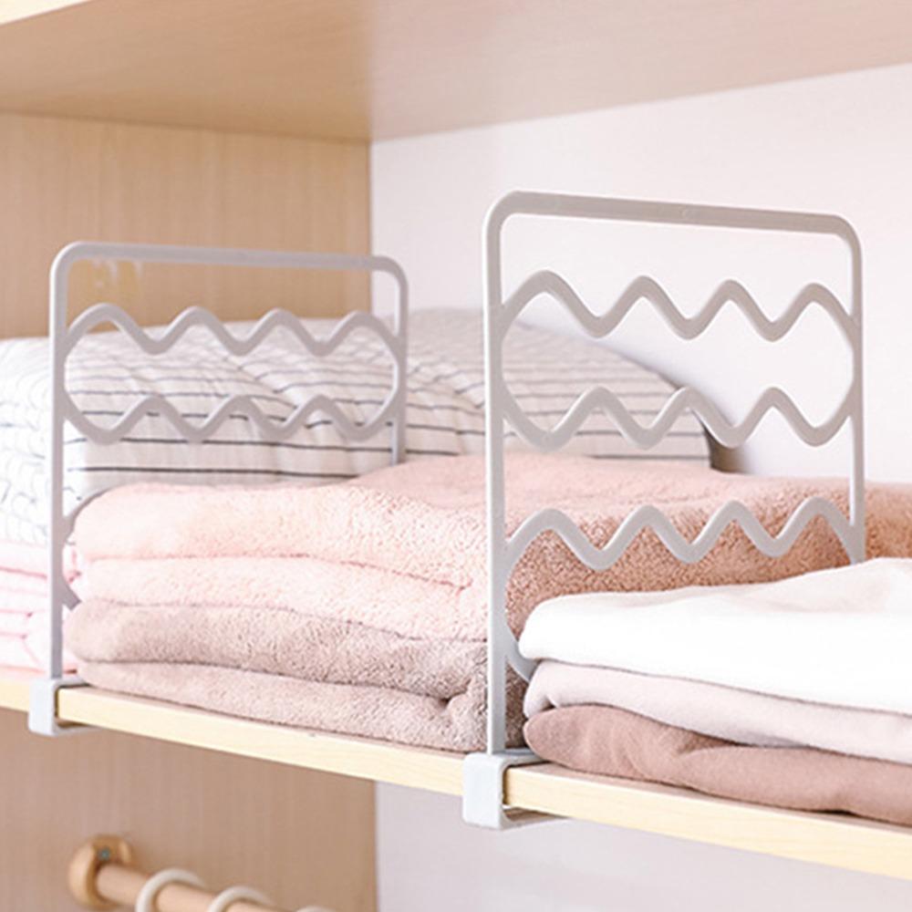 Plastic Shelf Dividers 25.5*27.5*3cm Wardrobe Dividers Simple Shelf Separators Closets