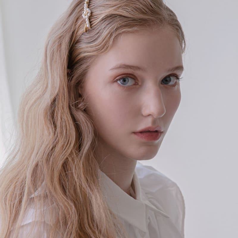 Jean Paul Clarisse Flower Pearl Comb Pin LFCB0073